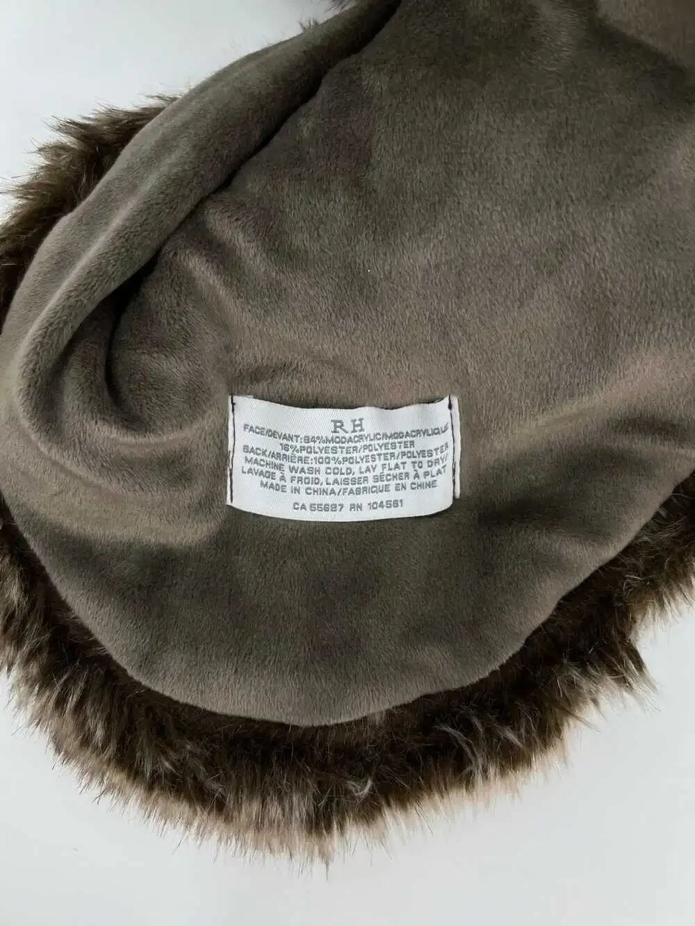 Restoration Hardware Brown Scarf | Polyester Modacrylic OS | Women’s